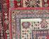 3x5 Red Kazak Afghan Hand Knotted Geometric Wool Area Rug
